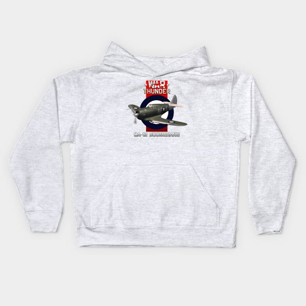 CA-12 Boomerang Kids Hoodie by MilMerchant